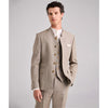 Tiavllya Classic 3 Piece Men's Slim Fit Solid Color Stand Collar Wedding Suit (Blazer+vest+Pants)