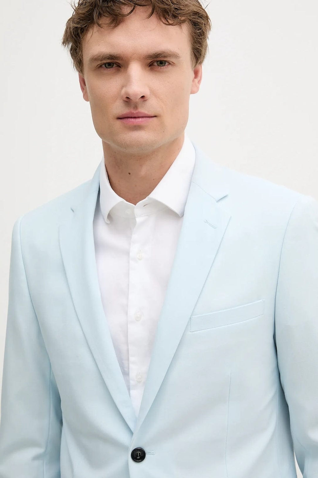 Tiavllya Fashion 2 Piece Men's Suit Flat Notch Lapel Wedding Lapel (Blazer + Pants)