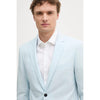 Tiavllya Fashion 2 Piece Men's Suit Flat Notch Lapel Wedding Lapel (Blazer + Pants)