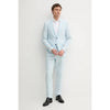 Tiavllya Fashion 2 Piece Men's Suit Flat Notch Lapel Wedding Lapel (Blazer + Pants)