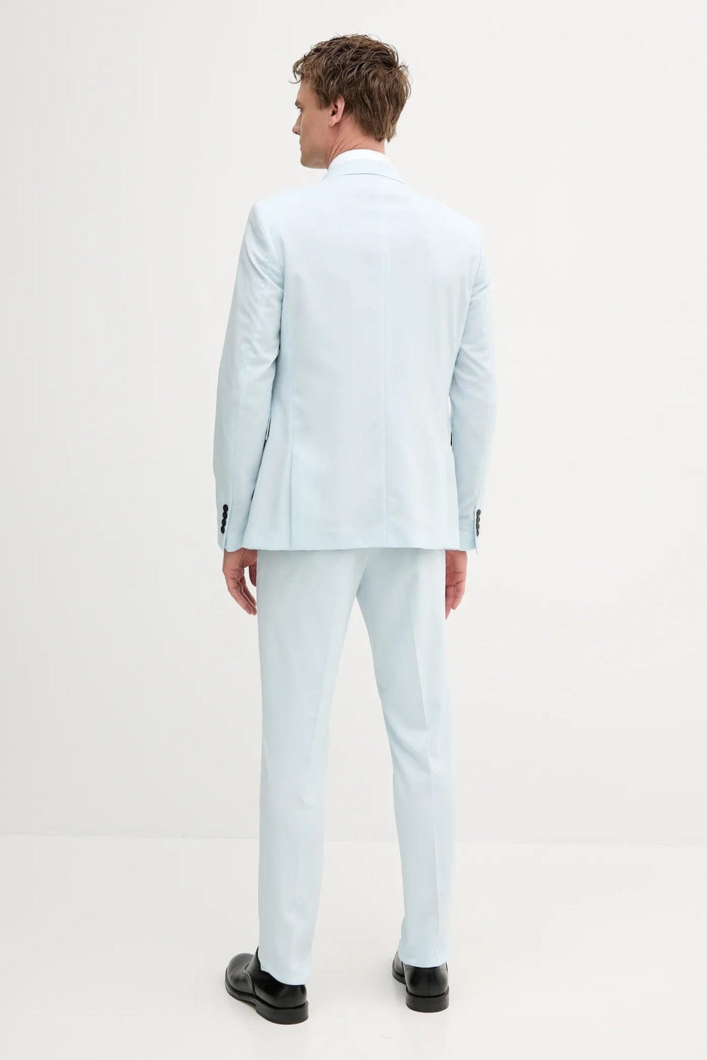 Tiavllya Fashion 2 Piece Men's Suit Flat Notch Lapel Wedding Lapel (Blazer + Pants)