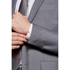 Tiavllya Fashion 2 Piece Men's Suit Flat Notch Lapel Wedding Lapel (Blazer + Pants)