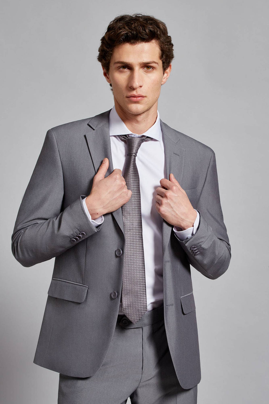 Tiavllya Fashion 2 Piece Men's Suit Flat Notch Lapel Wedding Lapel (Blazer + Pants)