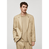 Tiavllya Fashion 2 Piece Men's Suit Flat Notch Lapel Wedding Lapel (Blazer + Pants)