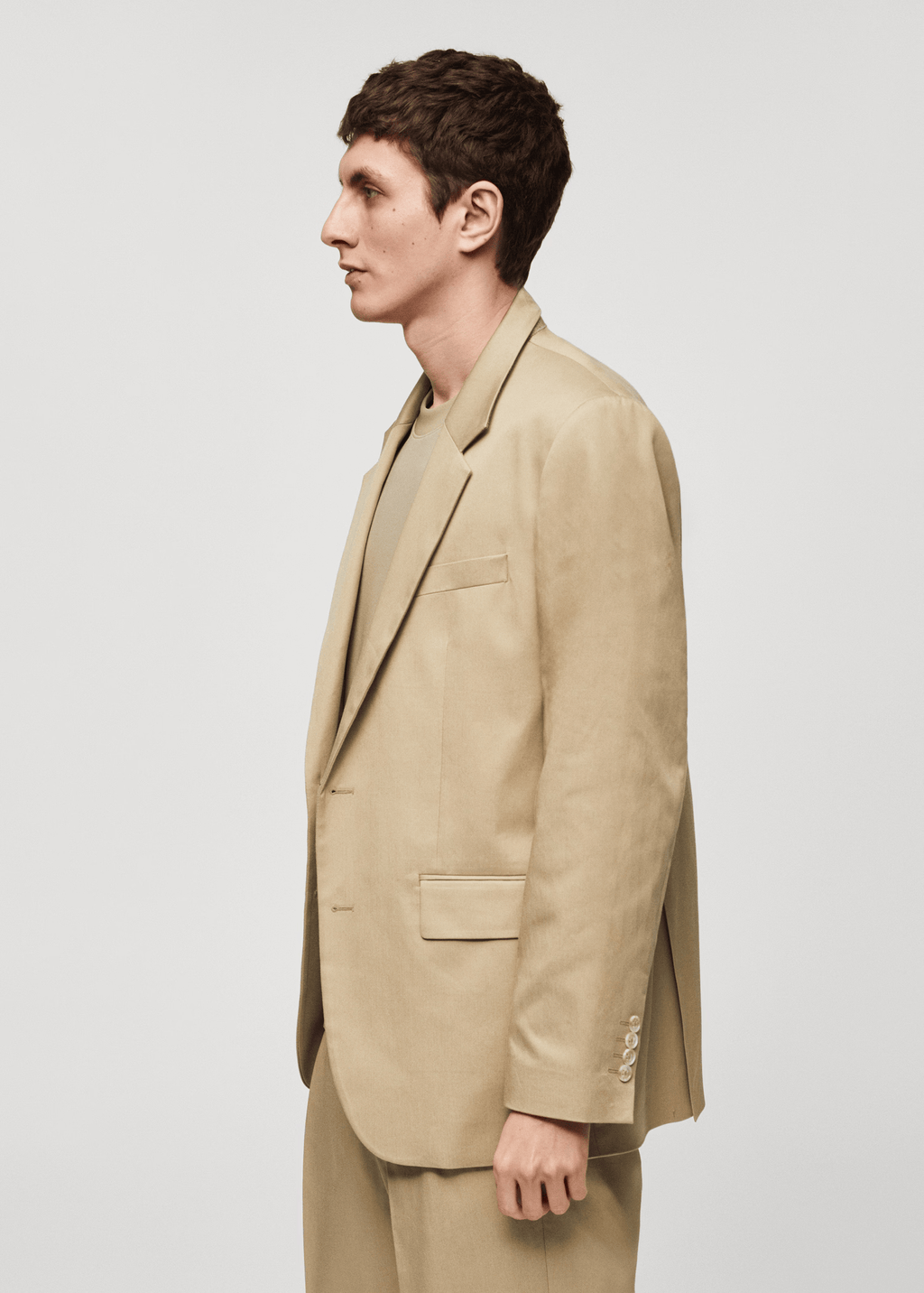 Tiavllya Fashion 2 Piece Men's Suit Flat Notch Lapel Wedding Lapel (Blazer + Pants)