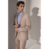 Tiavllya Fashion 2 Piece Men's Suit Flat Notch Lapel Wedding Lapel (Blazer + Pants)