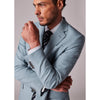 Tiavllya Fashion 2 Piece Men's Suit Flat Notched Wedding Lapel (Blazer + Pants)