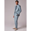 Tiavllya Fashion 2 Piece Men's Suit Flat Notched Wedding Lapel (Blazer + Pants)