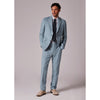 Tiavllya Fashion 2 Piece Men's Suit Flat Notched Wedding Lapel (Blazer + Pants)