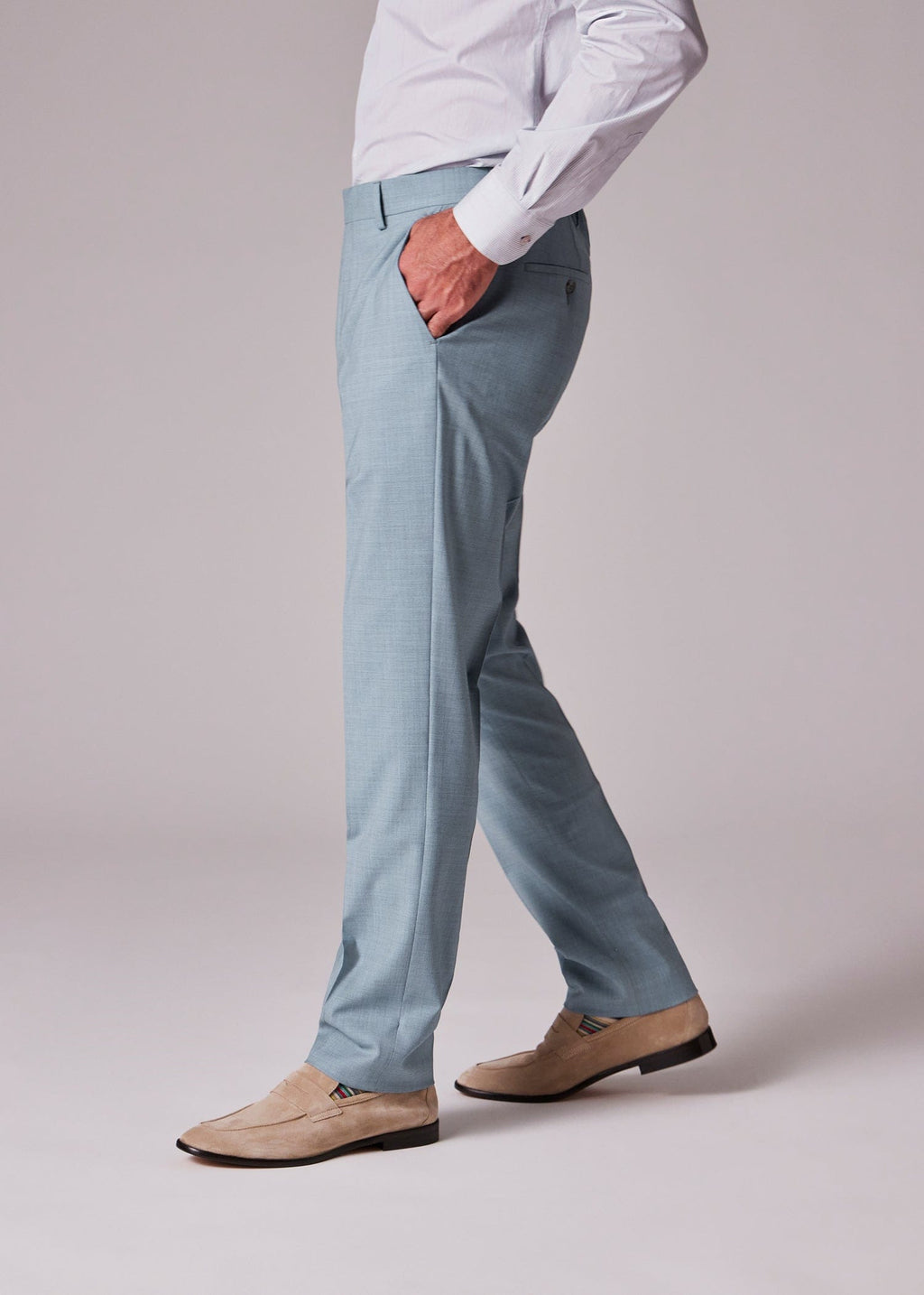 Tiavllya Fashion 2 Piece Men's Suit Flat Notched Wedding Lapel (Blazer + Pants)