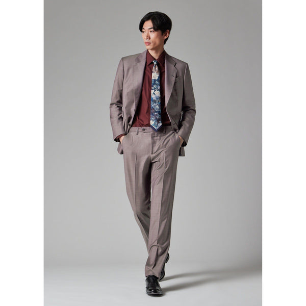 Tiavllya Fashion 2 Piece Men's Suit Flat Notched Wedding Lapel (Blazer + Pants)