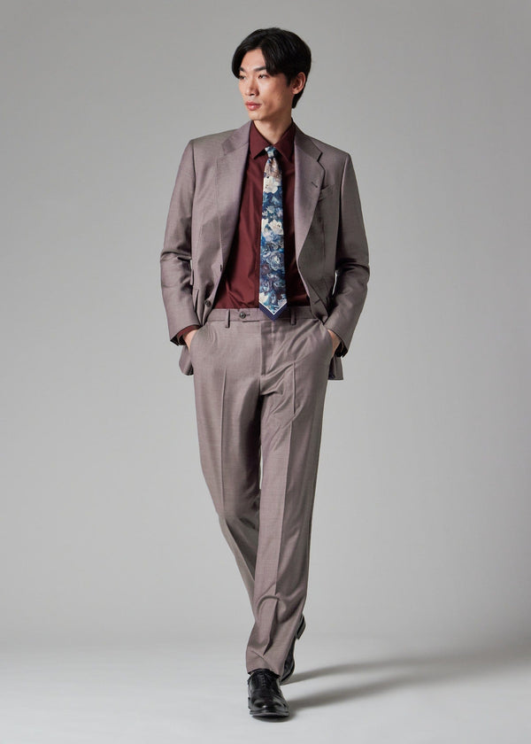 Tiavllya Fashion 2 Piece Men's Suit Flat Notched Wedding Lapel (Blazer + Pants)