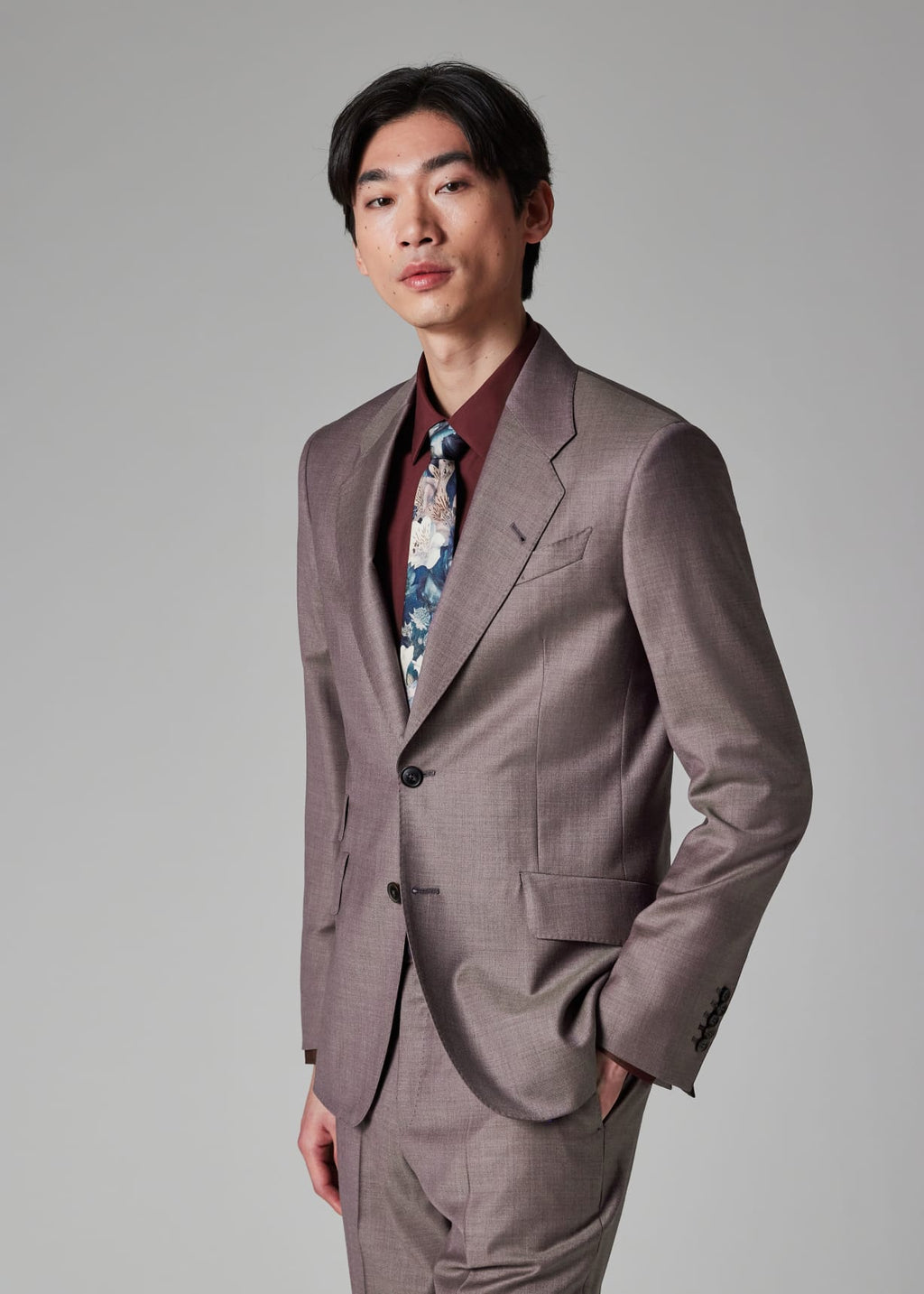 Tiavllya Fashion 2 Piece Men's Suit Flat Notched Wedding Lapel (Blazer + Pants)