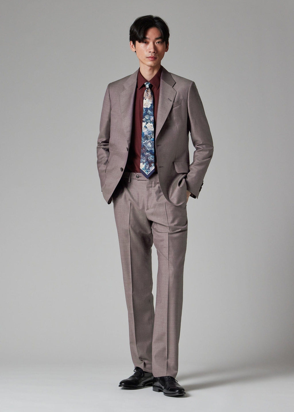 Tiavllya Fashion 2 Piece Men's Suit Flat Notched Wedding Lapel (Blazer + Pants)