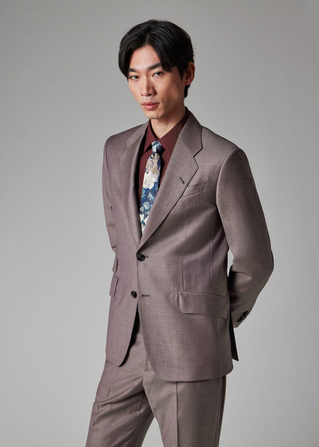 Tiavllya Fashion 2 Piece Men's Suit Flat Notched Wedding Lapel (Blazer + Pants)