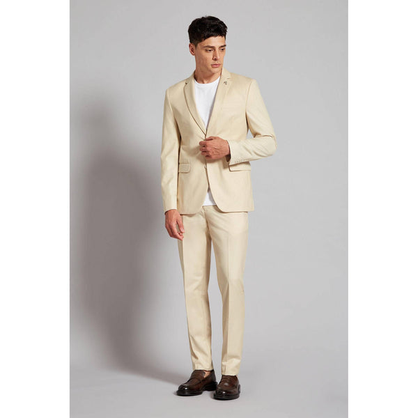 Tiavllya Fashion 2 Piece Men's Suit Flat Notched Wedding Lapel (Blazer + Pants)