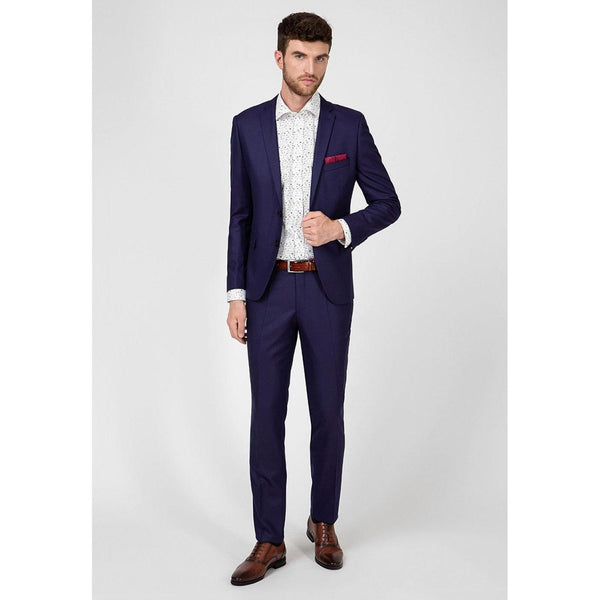 Tiavllya Fashion 2 Piece Men's Suit Flat Notched Wedding Lapel (Blazer + Pants)