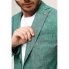 Tiavllya Fashion 2 Piece Men's Suit Flat Notched Wedding Lapel (Blazer + Pants)