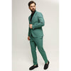 Tiavllya Fashion 2 Piece Men's Suit Flat Notched Wedding Lapel (Blazer + Pants)