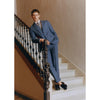 Tiavllya Fashion 2 Piece Men's Suit Flat Notched Wedding Lapel (Blazer + Pants)
