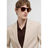 Tiavllya Fashion 2 Piece Men's Suit Flat Notched Wedding Lapel (Blazer + Pants)