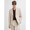 Tiavllya Fashion 2 Piece Men's Suit Flat Notched Wedding Lapel (Blazer + Pants)