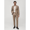 Tiavllya Fashion 2 Piece Men's Suit Flat Notched Wedding Lapel (Blazer + Pants)