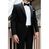 Tiavllya Fashion 2 Piece Men's Suit Flat Notched Wedding Lapel (Blazer + Pants)