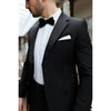 Tiavllya Fashion 2 Piece Men's Suit Flat Notched Wedding Lapel (Blazer + Pants)