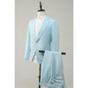 Tiavllya Fashion 2 Piece Men's Suit Flat Notched Wedding Lapel (Blazer + Pants)