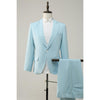 Tiavllya Fashion 2 Piece Men's Suit Flat Notched Wedding Lapel (Blazer + Pants)