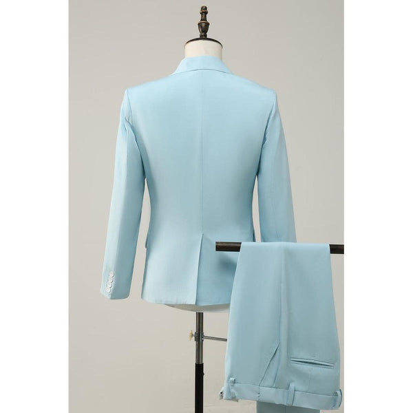 Tiavllya Fashion 2 Piece Men's Suit Flat Notched Wedding Lapel (Blazer + Pants)