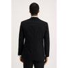 Tiavllya Fashion 2 Pieces Mens Black Suit Peak Lapel For Wedding (Blazer+Pants)