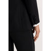 Tiavllya Fashion 2 Pieces Mens Black Suit Peak Lapel For Wedding (Blazer+Pants)