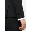 Tiavllya Fashion 2 Pieces Mens Black Suit Peak Lapel For Wedding (Blazer+Pants)