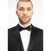 Tiavllya Fashion 2 Pieces Mens Black Suit Peak Lapel For Wedding (Blazer+Pants)