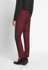Tiavllya Fashion 2 Pieces Mens Burgundy Suit Flat Peak Lapel Tuxedos For Wedding (Blazer+Pants)