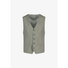 Tiavllya Fashion 2 Pieces Mens Stripe Suit Flat V Neck Vest Suit For Wedding (Vest + Pants)