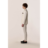 Tiavllya Fashion 2 Pieces Mens Suit Flat Double Breasted Tuxedos For Wedding (Blazer+Pants)