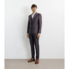 Tiavllya Fashion 2 Pieces Mens Suit Flat Double Breasted Tuxedos For Wedding (Blazer+Pants)