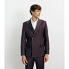 Tiavllya Fashion 2 Pieces Mens Suit Flat Double Breasted Tuxedos For Wedding (Blazer+Pants)