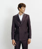 Tiavllya Fashion 2 Pieces Mens Suit Flat Double Breasted Tuxedos For Wedding (Blazer+Pants)