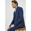 Tiavllya Fashion 2 Pieces Mens Suit Flat Double Breasted Tuxedos For Wedding (Blazer+Pants)