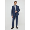 Tiavllya Fashion 2 Pieces Mens Suit Flat Double Breasted Tuxedos For Wedding (Blazer+Pants)