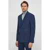 Tiavllya Fashion 2 Pieces Mens Suit Flat Double Breasted Tuxedos For Wedding (Blazer+Pants)