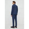 Tiavllya Fashion 2 Pieces Mens Suit Flat Double Breasted Tuxedos For Wedding (Blazer+Pants)