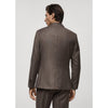 Tiavllya Fashion 2 Pieces Mens Suit Flat Double Breasted Tuxedos For Wedding (Blazer+Pants)