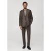 Tiavllya Fashion 2 Pieces Mens Suit Flat Double Breasted Tuxedos For Wedding (Blazer+Pants)