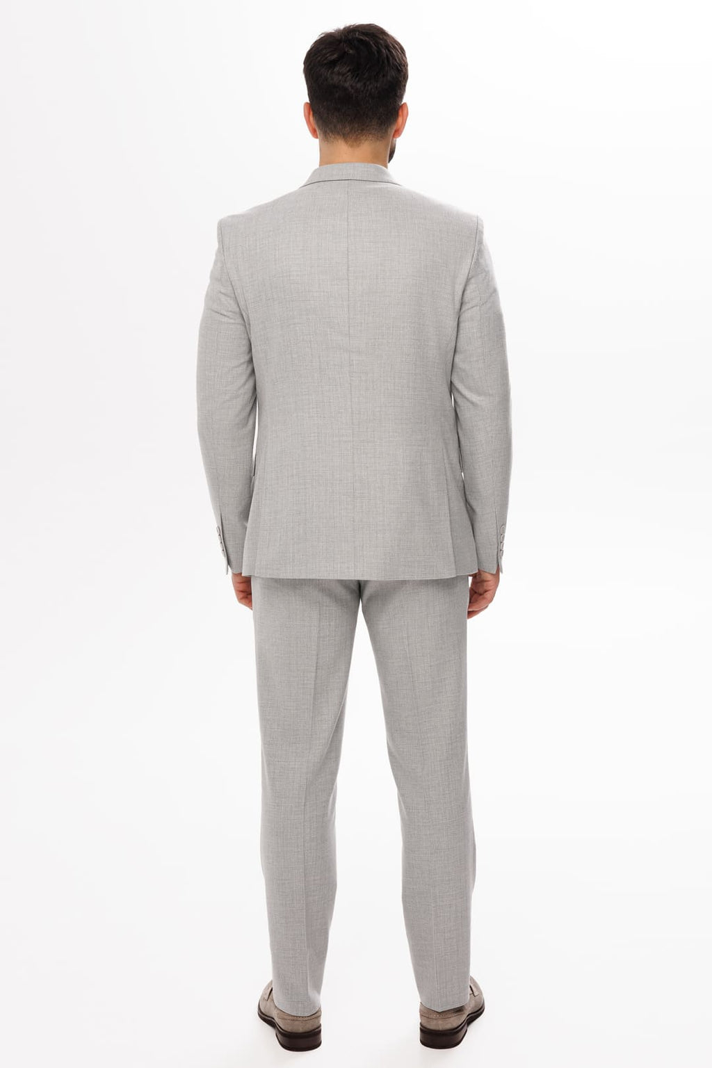 Tiavllya Fashion 2 Pieces Mens Suit Flat Double Breasted Tuxedos For Wedding (Blazer+Pants)