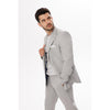 Tiavllya Fashion 2 Pieces Mens Suit Flat Double Breasted Tuxedos For Wedding (Blazer+Pants)